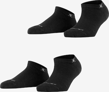 BURLINGTON Ankle Socks 'Everyday 2-Pack' in Black: front