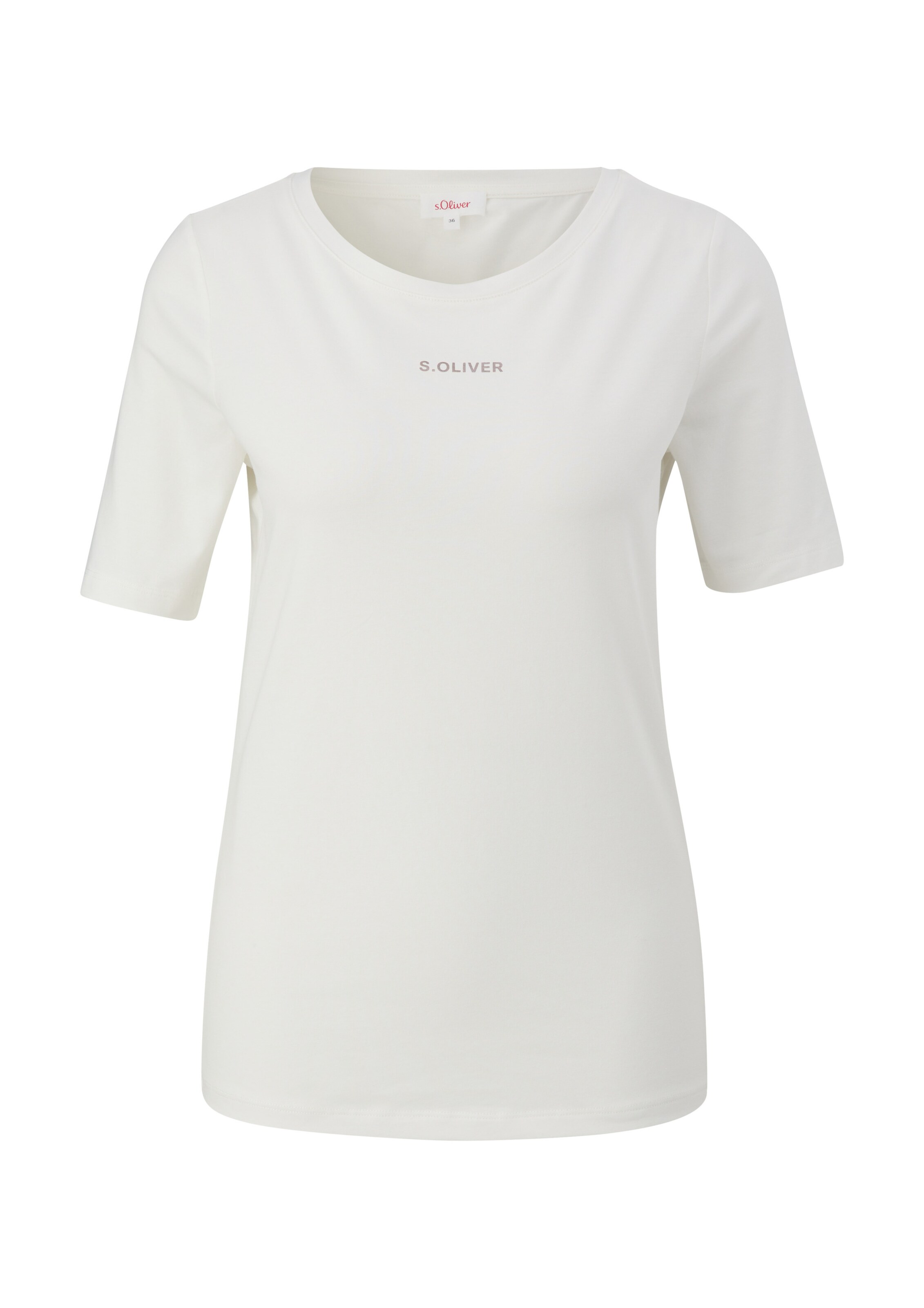 T-shirt s.Oliver en beige : devant