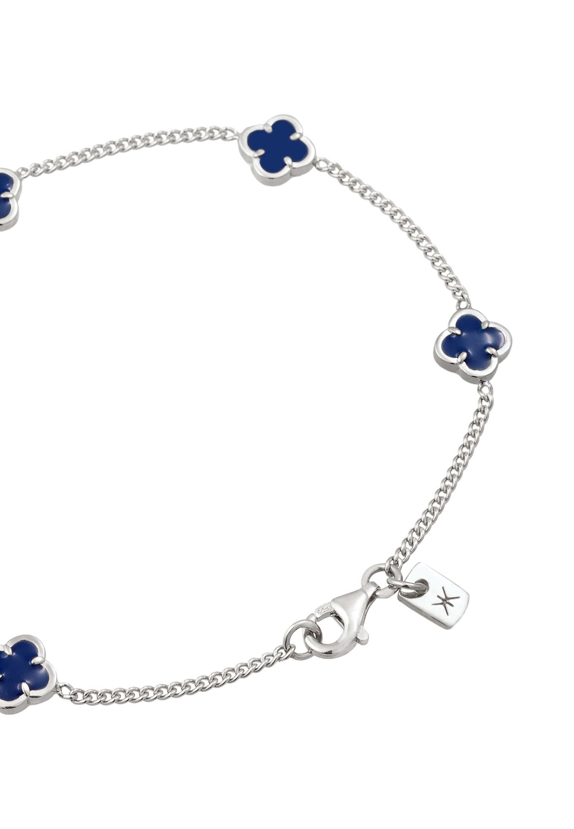 Bracelet 'Kleeblatt' KUZZOI en argent