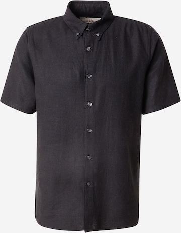 Abercrombie & FitchRegular Fit Košulja - crna boja: prednji dio