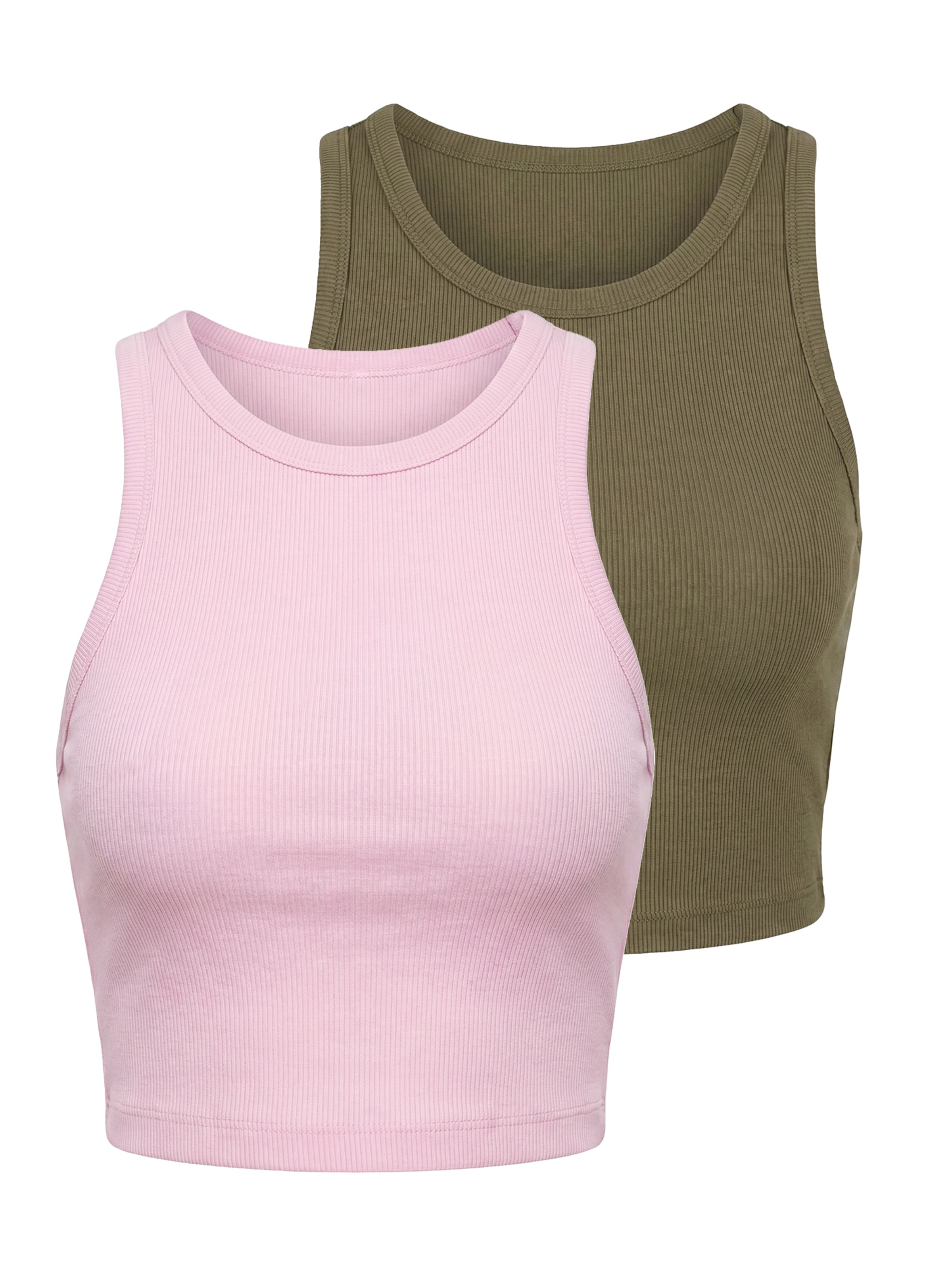 studioselect Haut 'Marlene' en XS en olive / rose, Vue avec produit