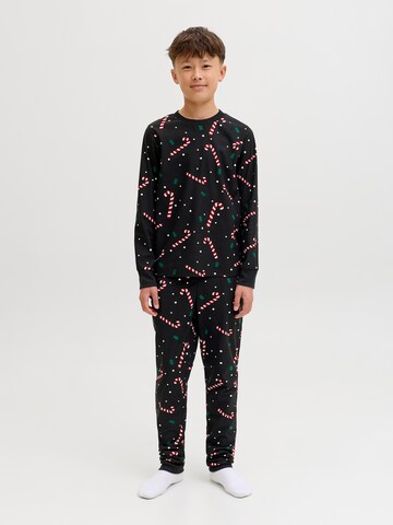 Jack & Jones Junior Pajamas 'JACTristan' in Black: front