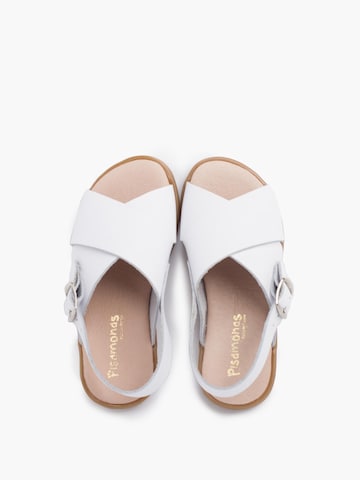 Sandales Pisamonas en blanc