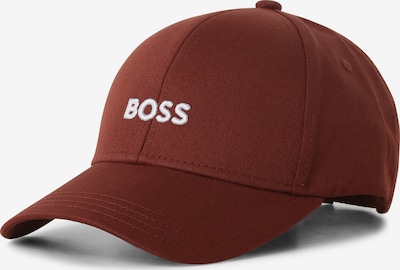 BOSS Black Cap 'Zed' in Chestnut brown / White, Item view