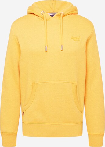 Sweat-shirt Superdry en jaune : devant