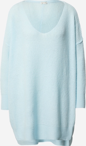 Free People - Pullover oversized 'C.O.Z.Y' em azul: frente