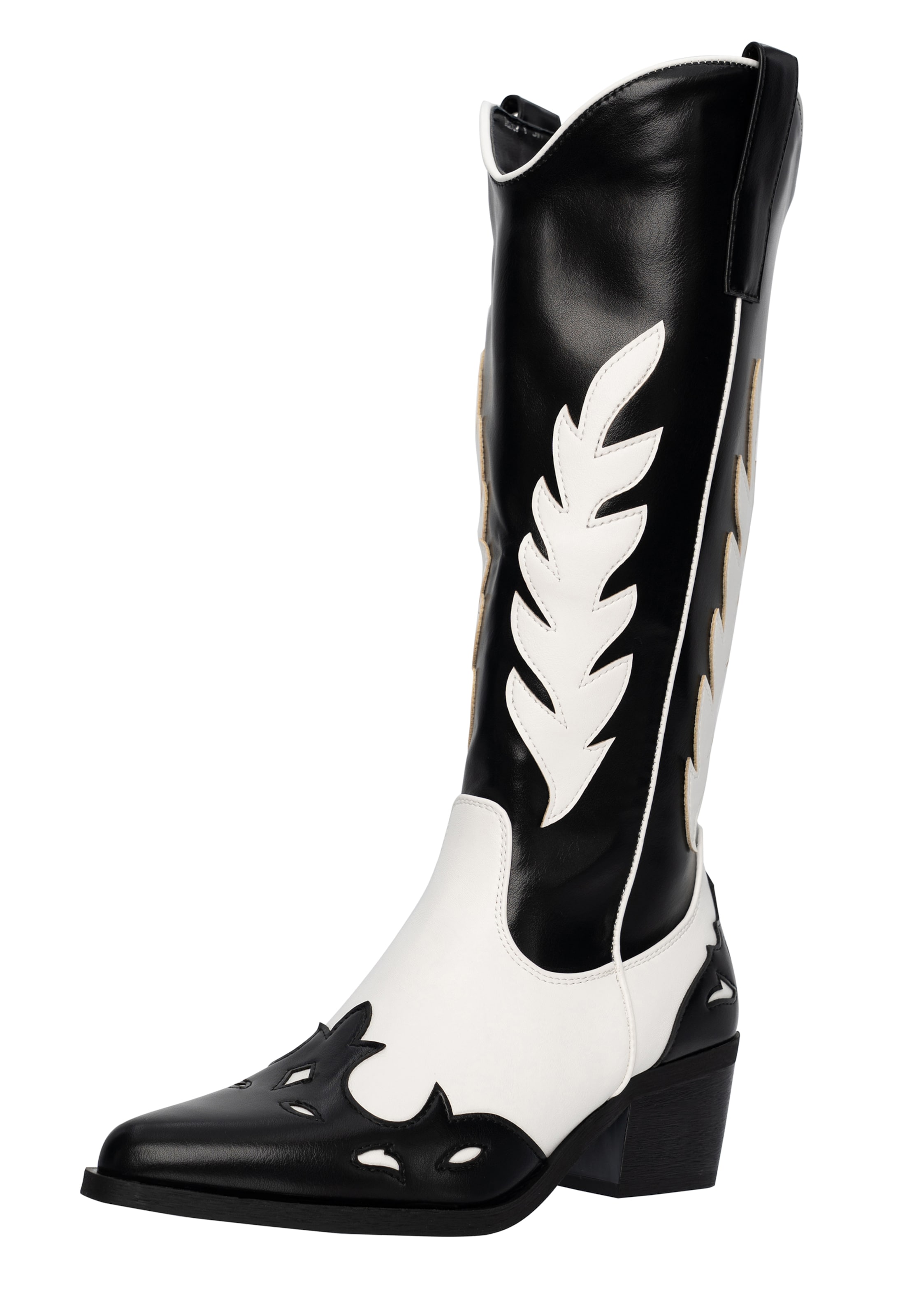 Salinyang Cowboylaarzen in Zwart: voorkant