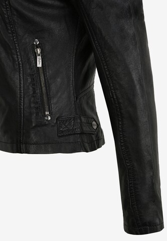 BUFFALO Lederjacke 'BE Liked' in Schwarz