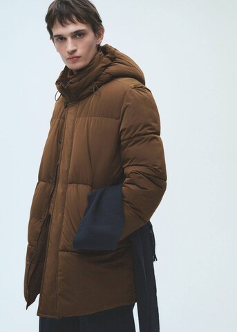 MANGO MAN Winter Jacket 'Campi' in Brown