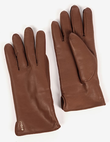 Maze Vingerhandschoenen in Bruin: voorkant