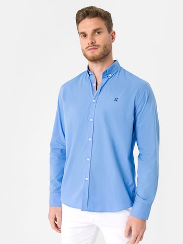 Regular fit Camicia di Jacey Quinn in blu: frontale