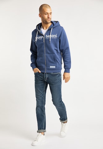 BRUNO BANANI Sweatjacke 'Grant' in Blau