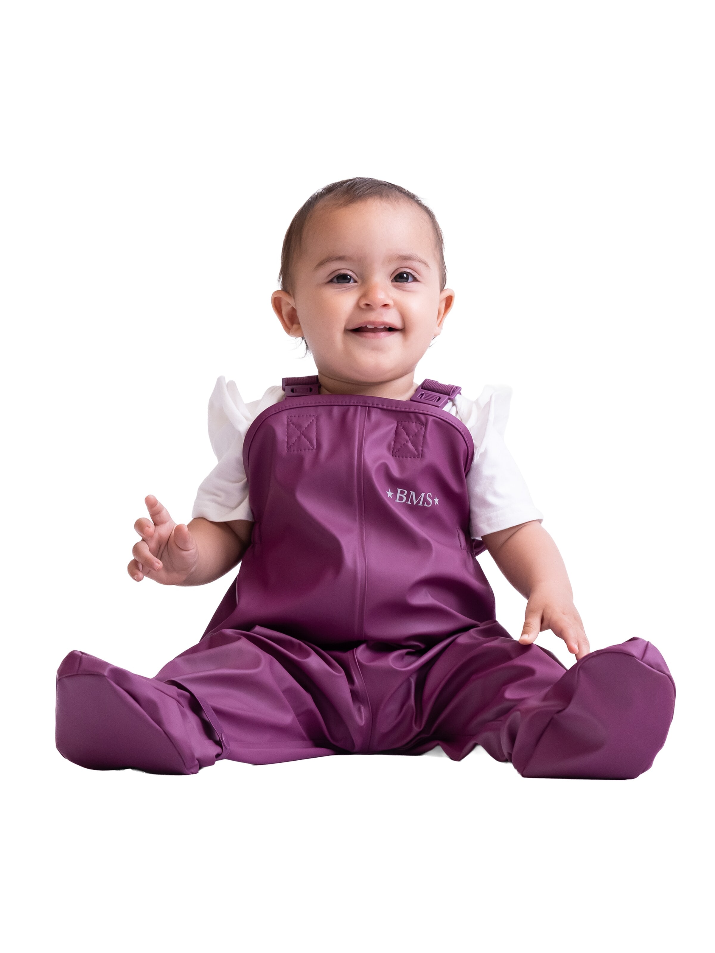 BMS Loose fit Athletic Pants 'BabyBuddy' in Purple: front