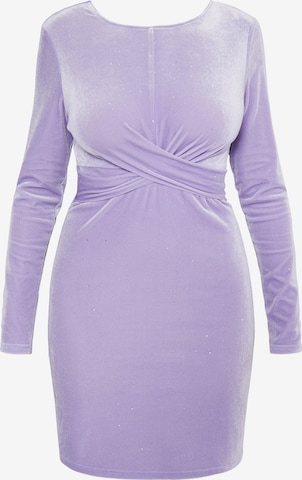 faina Dress in Purple: front