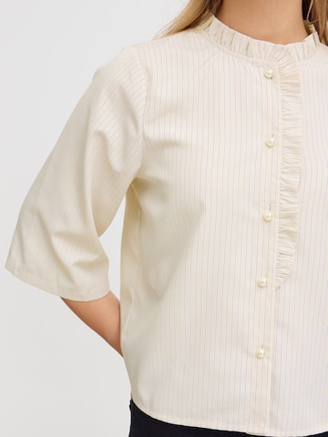 ICHI - Blusa en beige