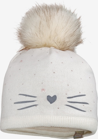 MAXIMO Beanie in White: front