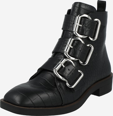 Botine de la River Island pe negru: față