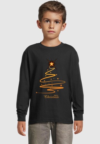 Maglietta 'Christmas - Golden Tree' di ABSOLUTE CULT in nero: frontale