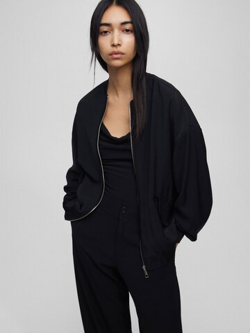 Pull&Bear Between-Season Jacket in Black: front