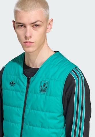 ADIDAS ORIGINALS Sportbodywarmer 'Liverpool FC Terrace Icons' in Groen