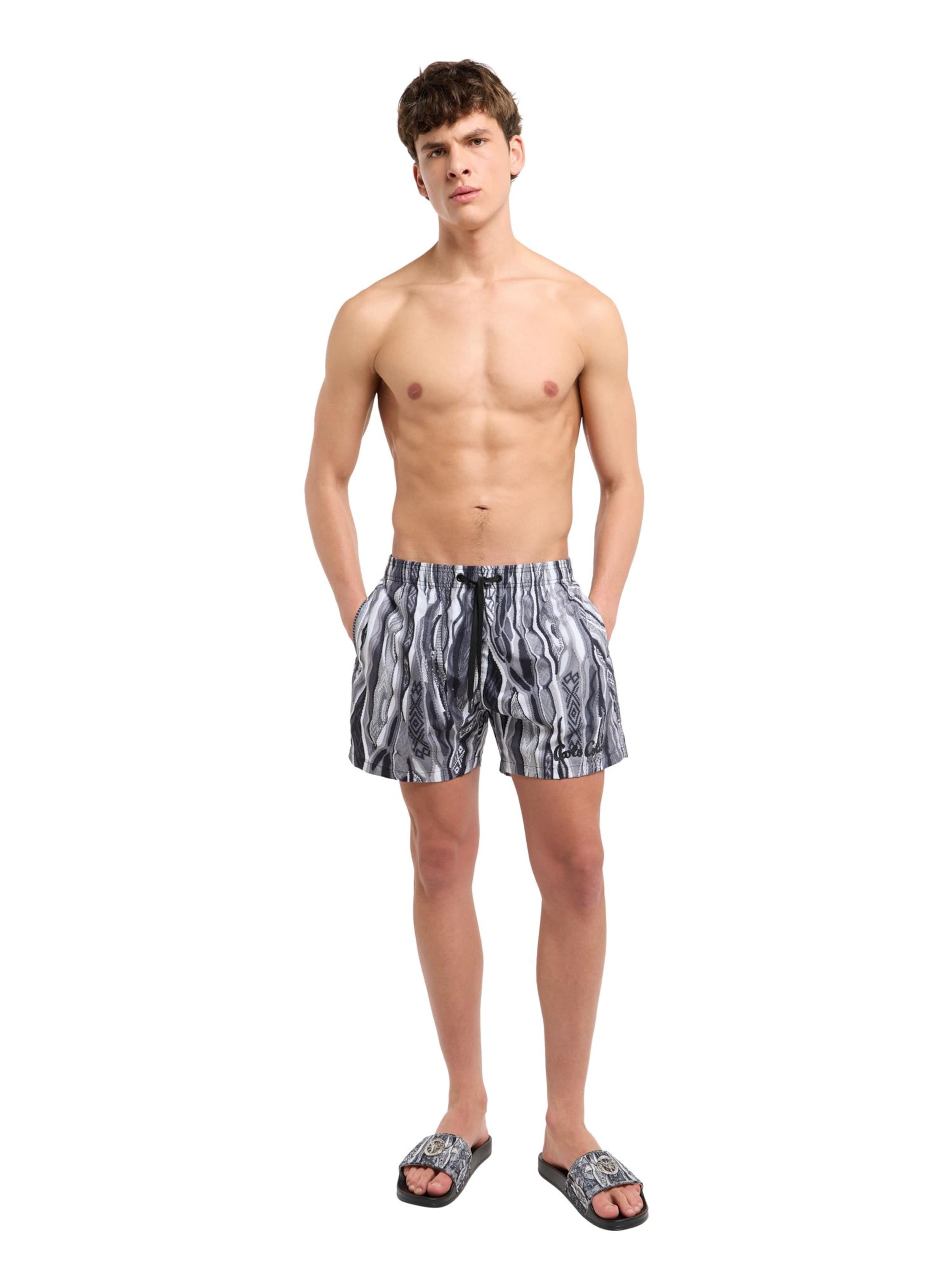 Shorts de bain 'Federici' Carlo Colucci en noir