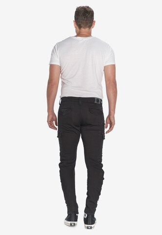 Le Temps Des Cerises Tapered Chino Pants 'KOGE' in Black