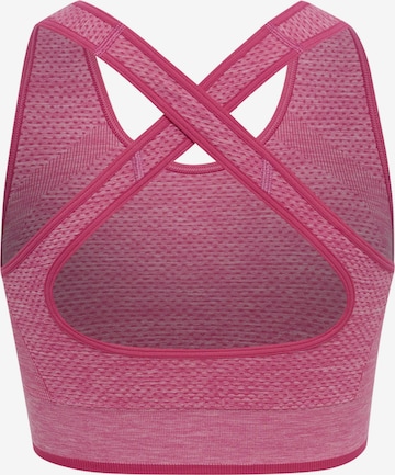 Bustino Reggiseno sportivo di Hummel in rosa