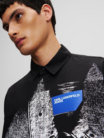 Regular fit Camicia di KARL LAGERFELD JEANS in nero