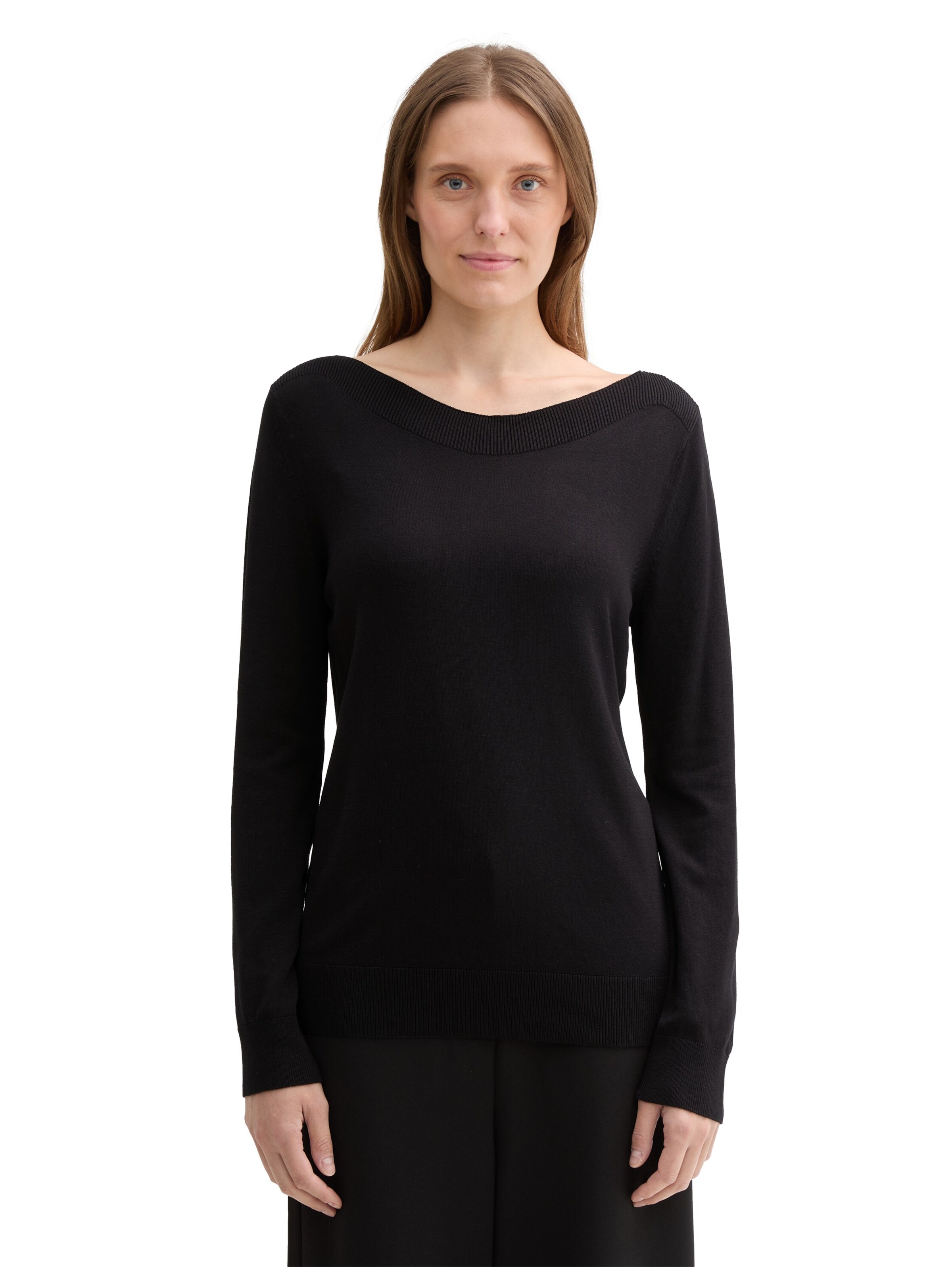 TOM TAILOR Pullover in Schwarz: Vorderseite