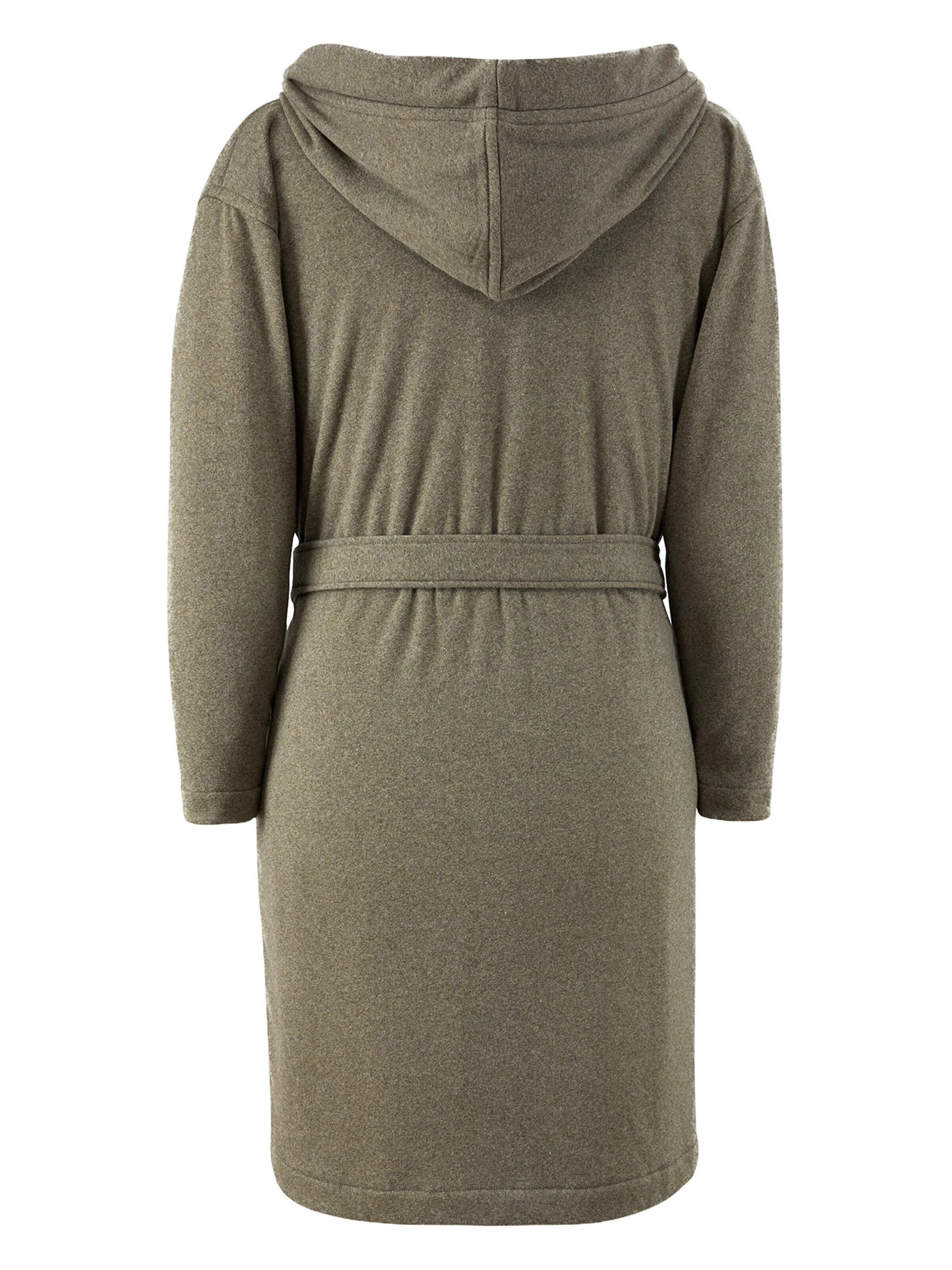 BOSS Home Long Bathrobe 'EVENING' in Green