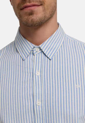 Kronstadt Regular fit Button Up Shirt 'Tanner' in Blue