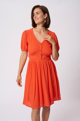 Kaffe Summer dress 'ronna' in Orange: front