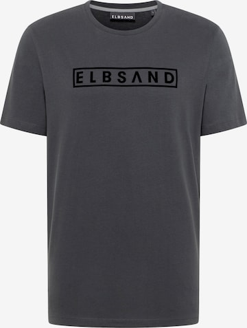 Elbsand Tričko 'Finn' – šedá: přední strana