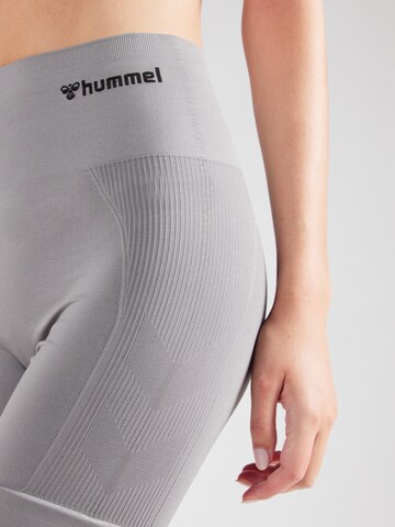 Hummel Skinny Sportbroek 'Tif' in Grijs