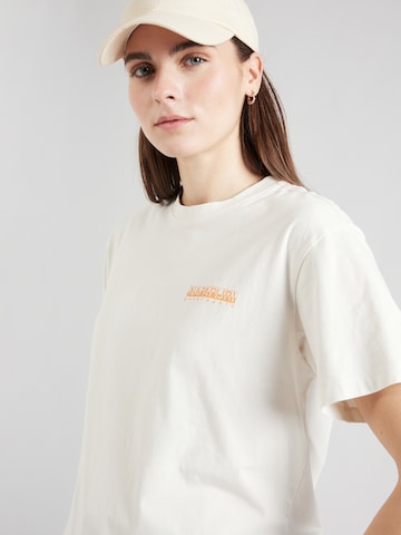 NAPAPIJRI T-Shirt 'FABER' in Weiß