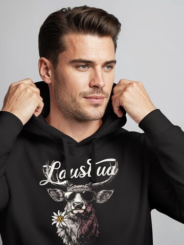 Neverless Sweatshirt 'Lausbua'‌‌‌‌‌‌‌‌ in Schwarz