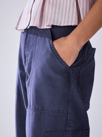 Wide Leg Jeans cargo Next en bleu