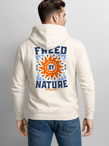Neverless Sweatshirt 'Freed By Nature' in Beige