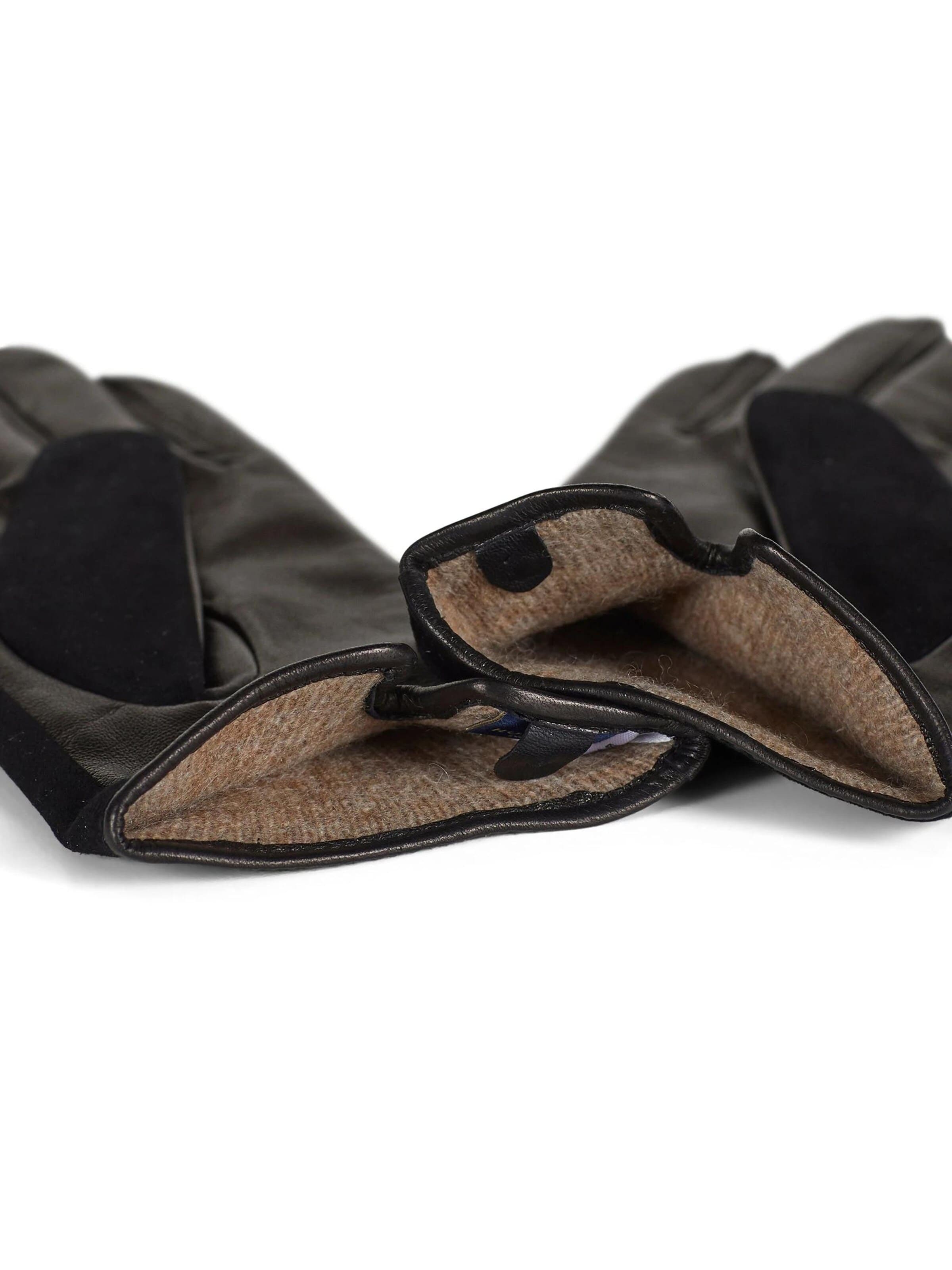 Gants 'Women's Leather Gloves Luna Black' Howard London en marron