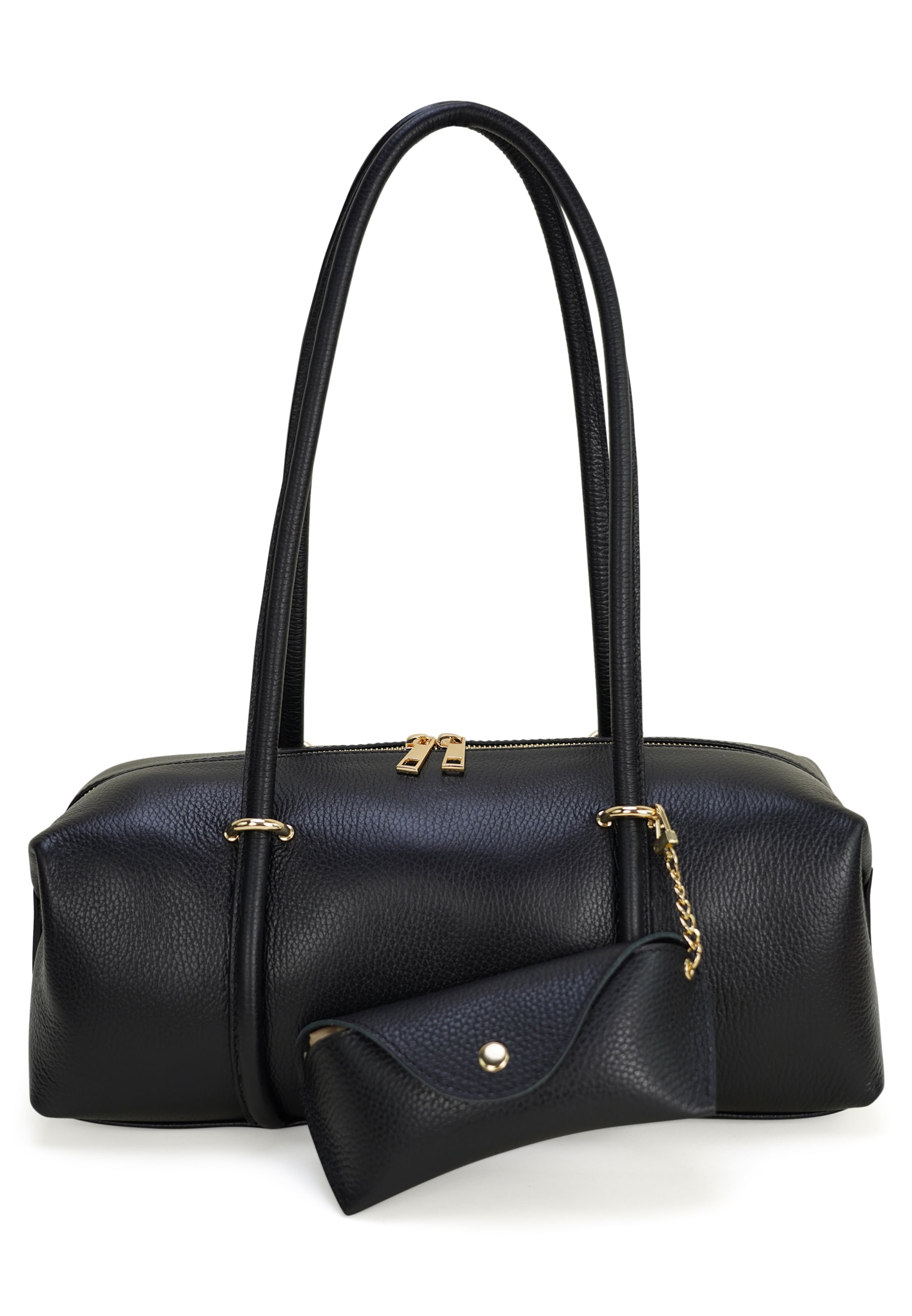 HARPA Schultertasche 'FORTIS' in Schwarz: Vorderseite