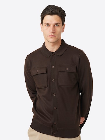 T-shirt BRAVE SOUL en marron : devant