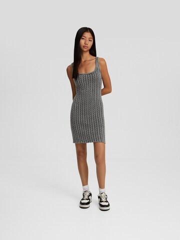 Bershka Knit dress in Grey