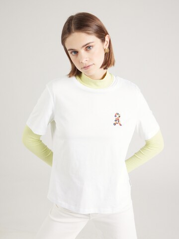ARMEDANGELS T-Shirt 'Lualaa Flower' (GOTS) in Weiß: Vorderseite