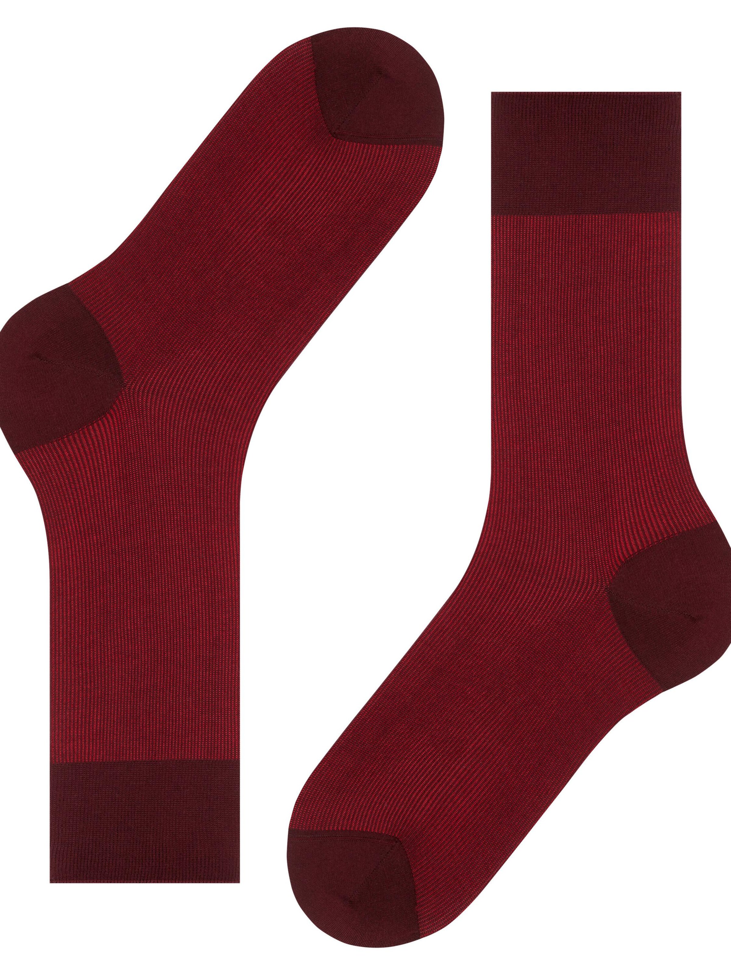 FALKE Socks 'Fine Shadow' in Red