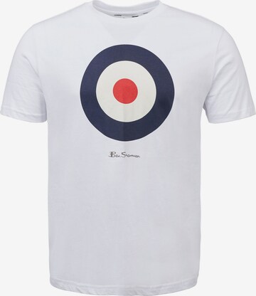 T-Shirt Ben Sherman en blanc : devant