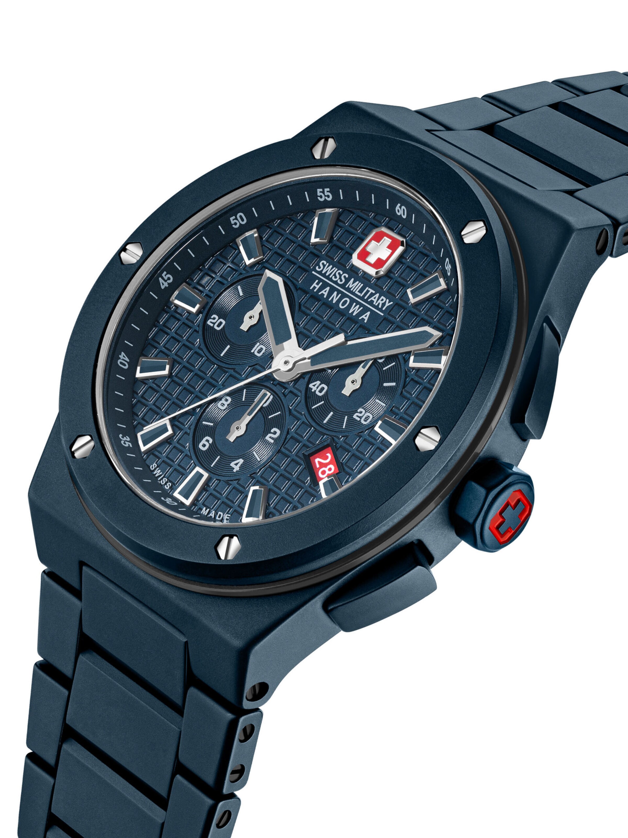 SWISS MILITARY HANOWA Uhr 'Sidewinder Ceramic' in Blau