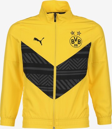 Veste de sport PUMA en jaune : devant