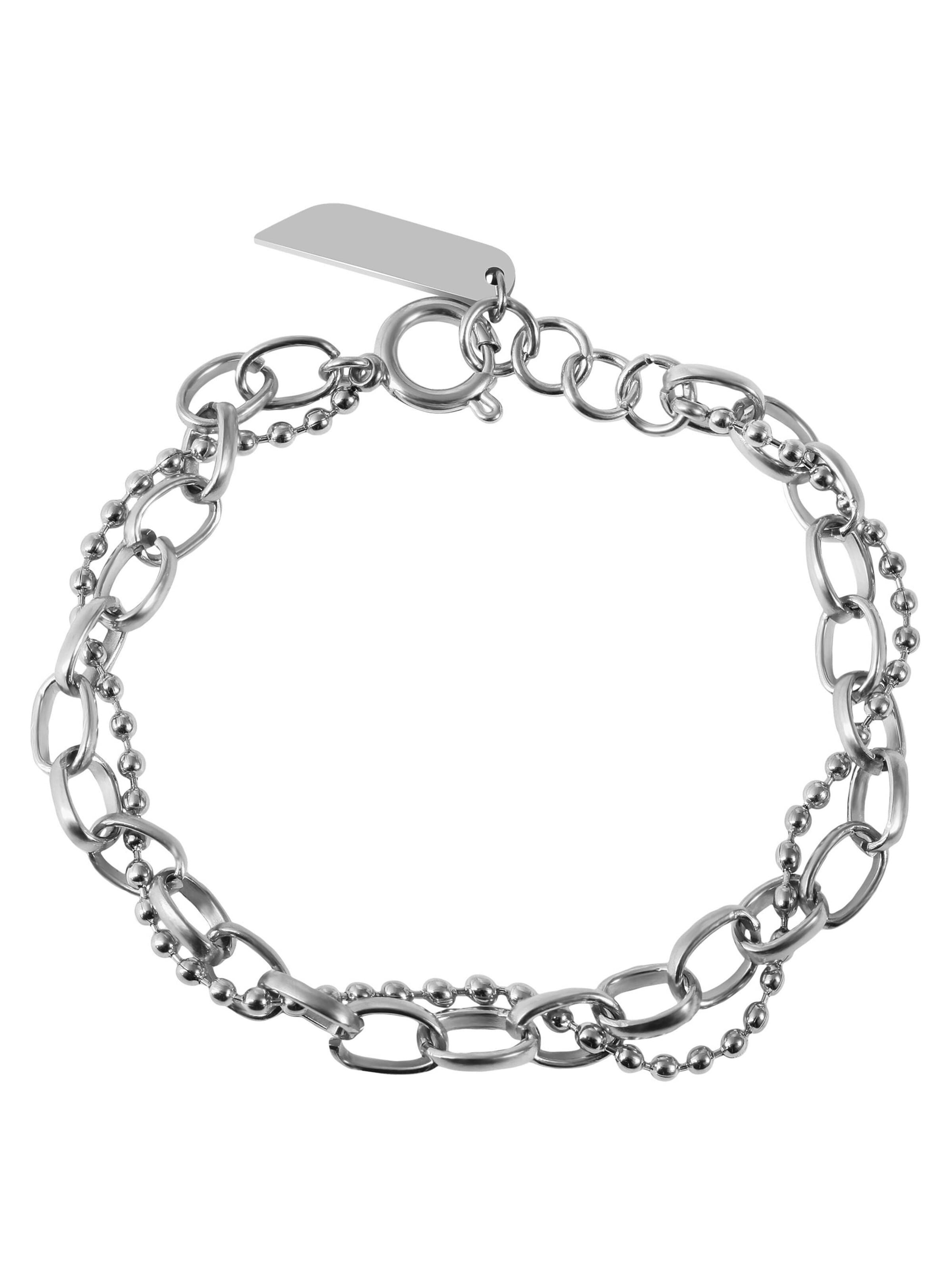 Akzent Bracelet 'Caja' in Silver: front