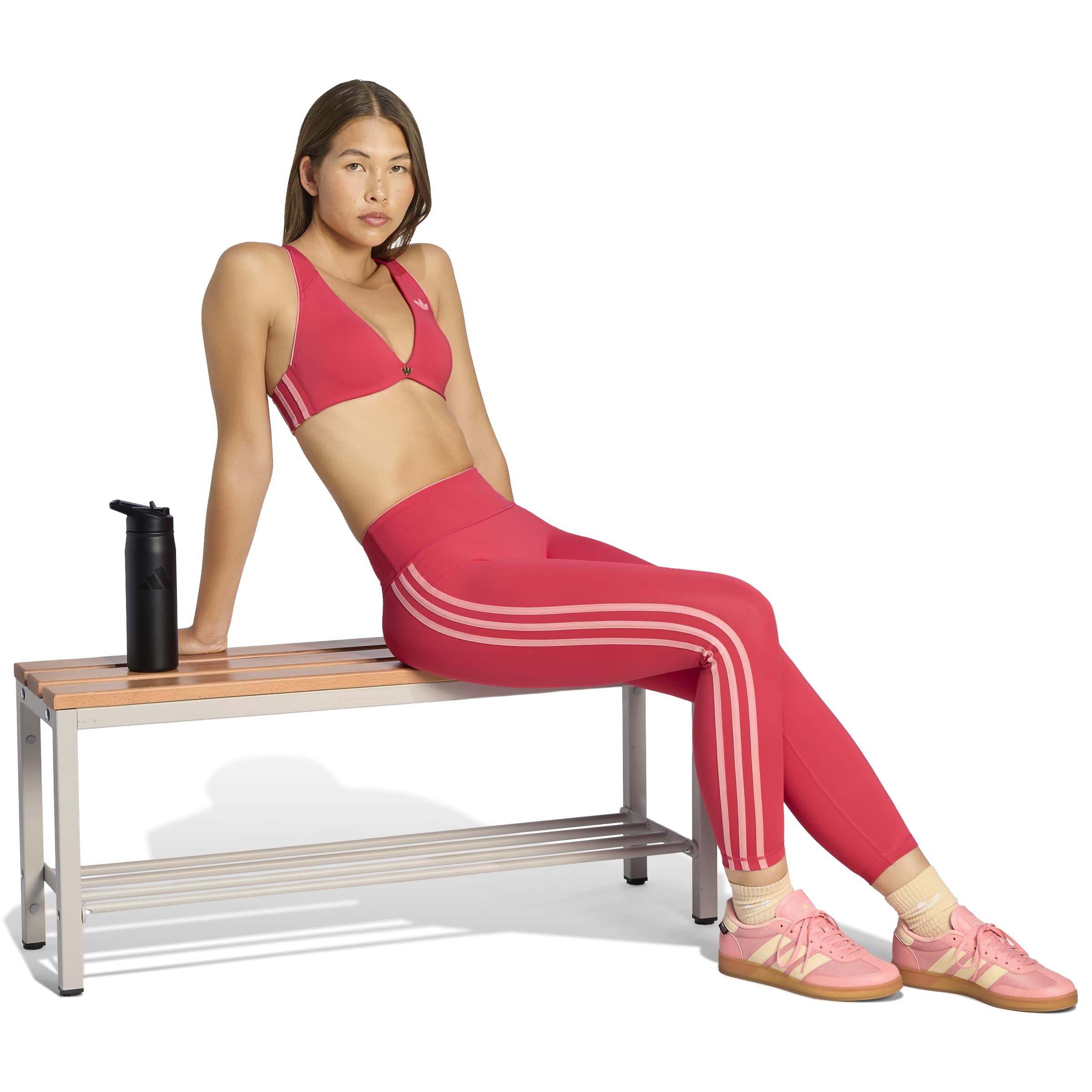 ADIDAS PERFORMANCE Trojúhelníková Sportovní podprsenka – pink