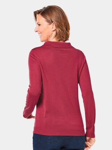 Goldner Pullover in Rot